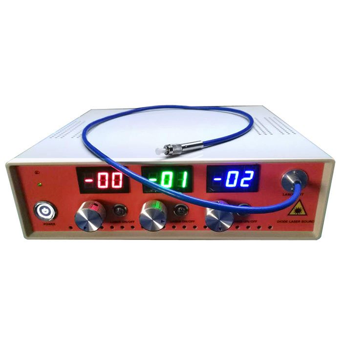 High Power Synthetic Laser 638nm 1W/808nm 15W/980nm 20W 3N1 Fiber Coupled Laser